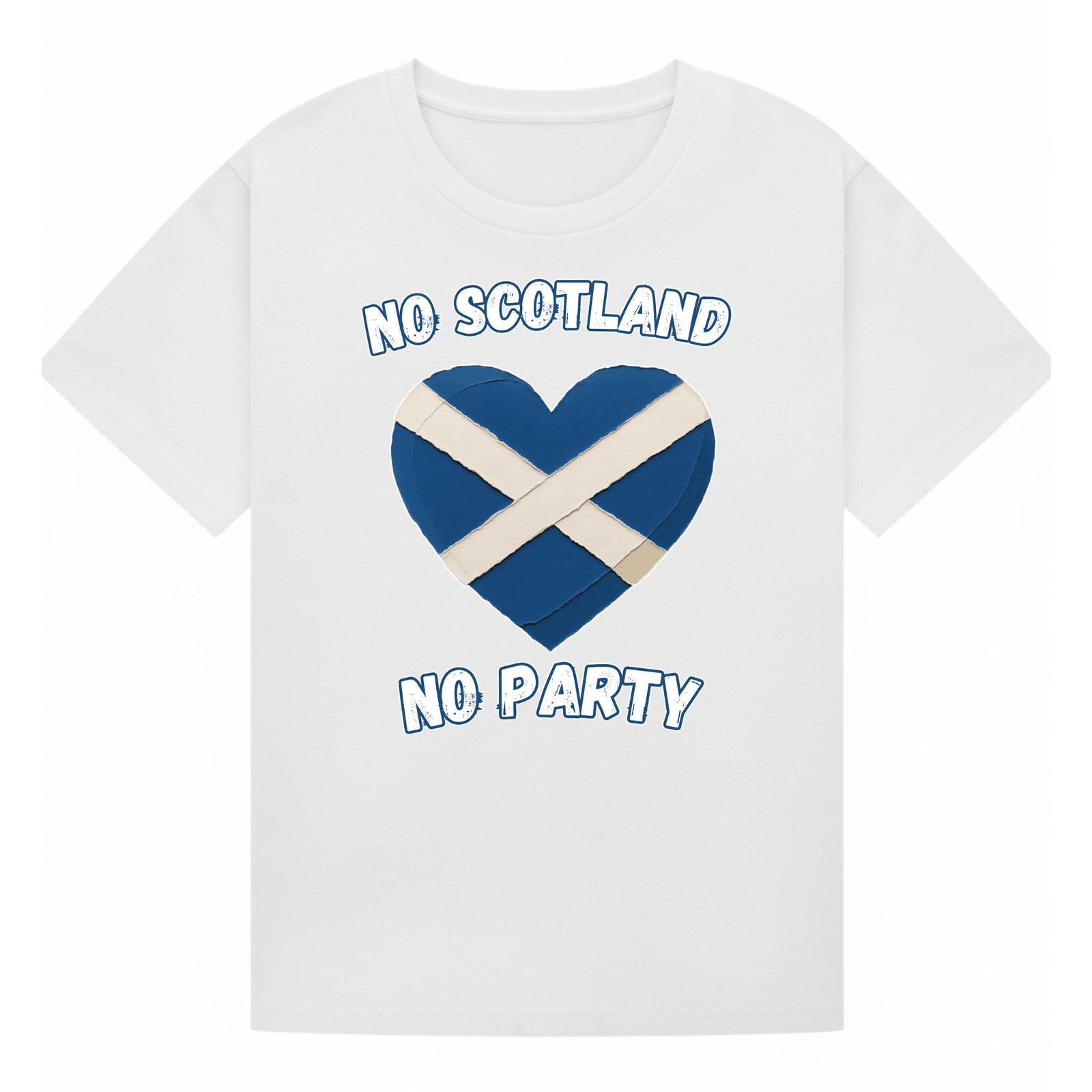 No Scotland No Party Travel Football Girls Graphic T-Shirt Retro Novelty Tee for Men Scottish Heritage Fan Souvenir Clothing Apparel Top White 14-15Y — image 1