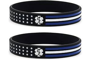 Paramedic Accessories: Thin White Line Bracelets for EMS Heroes