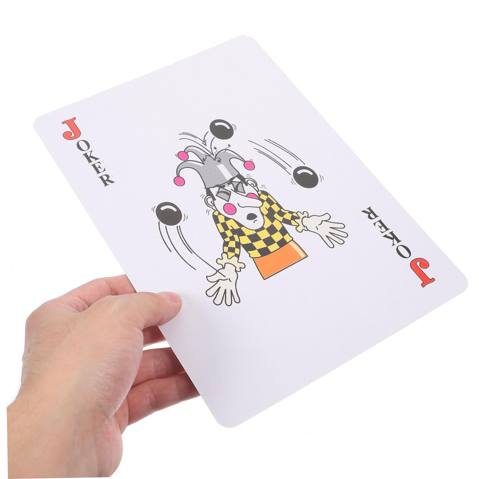 BESTonZON Carte da Gioco Poker Giganti 8 Volte, Carta Patinata Bianca | Uso Domestico e Outdoor, Lavorazione Fine, Formato Portatile, per Adulti