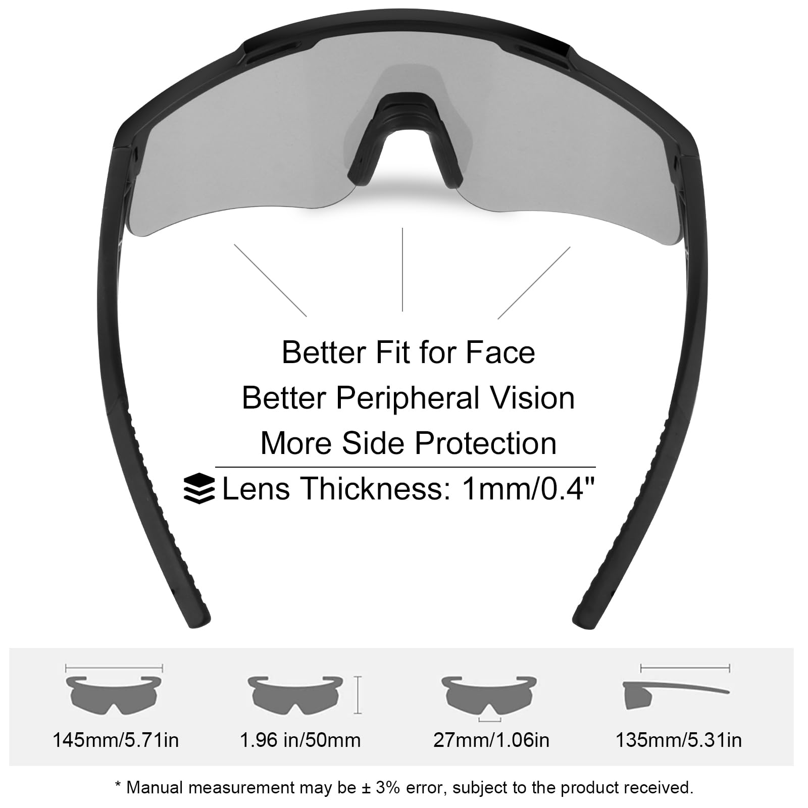 Lunettes tactiques Airsoft anti-buée avec 3 verres interchangeables - Lunettes tactiques pour tir - Protection UV400