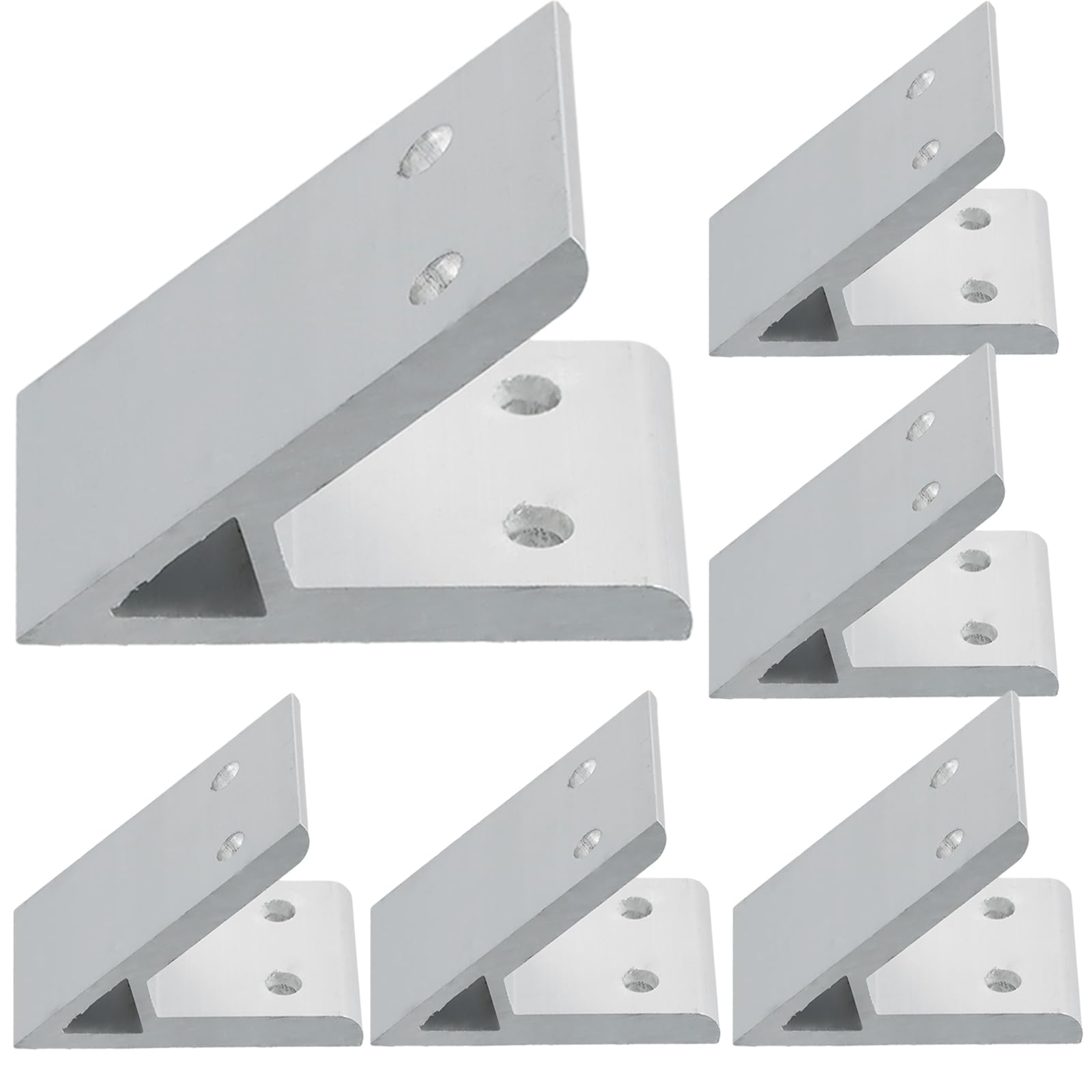 EYPINS 10 x hoekverbinders, metalen hoek, hoek van 135 graden, aluminium profiel 30 x 30