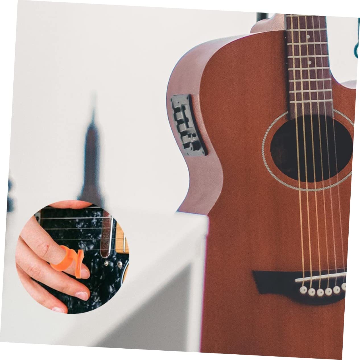 Mikinona 6 Stk Fingerbett auswählen Gitarren-Plektrum-Abdeckung Abdeckung für Gitarrenplektren guitar pick holder gitarren zubehör werkzeug halterung Gitarrenzubehör wählt Veranstalter