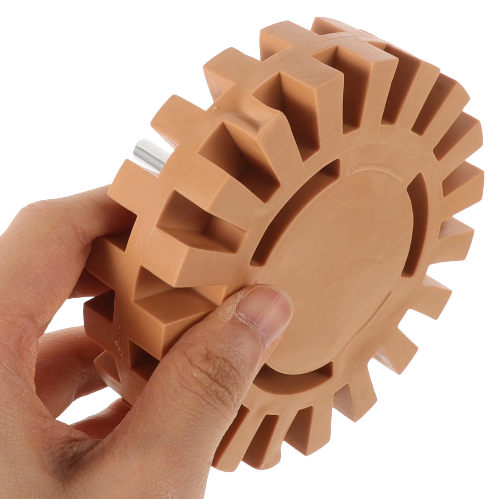Gummi Klebstoffentferner Rad für Bohrmaschinen, 2 Stück Khaki