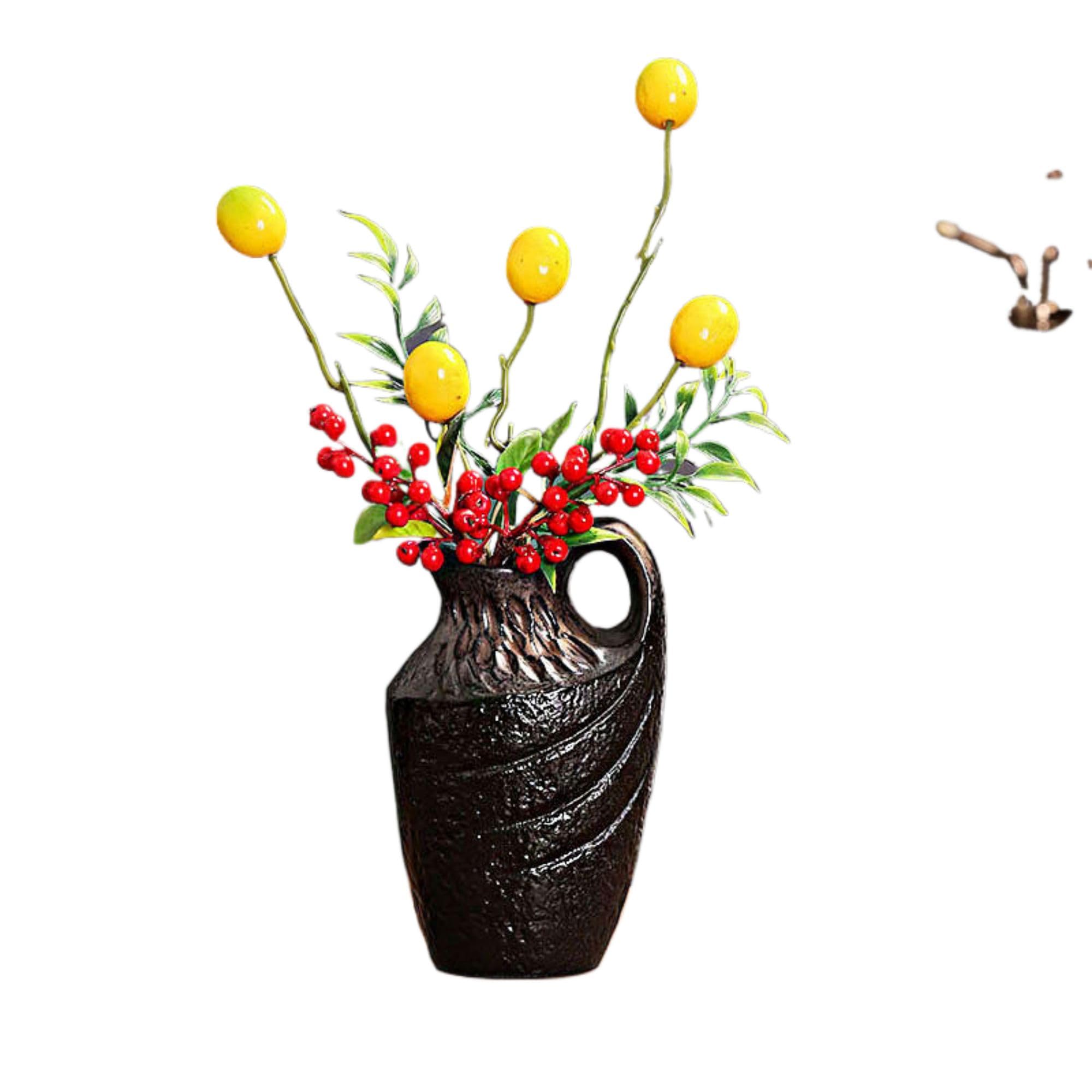 Amazon.com: 新中式花瓶客厅插花花器玄关电视柜博古架家居装饰品
