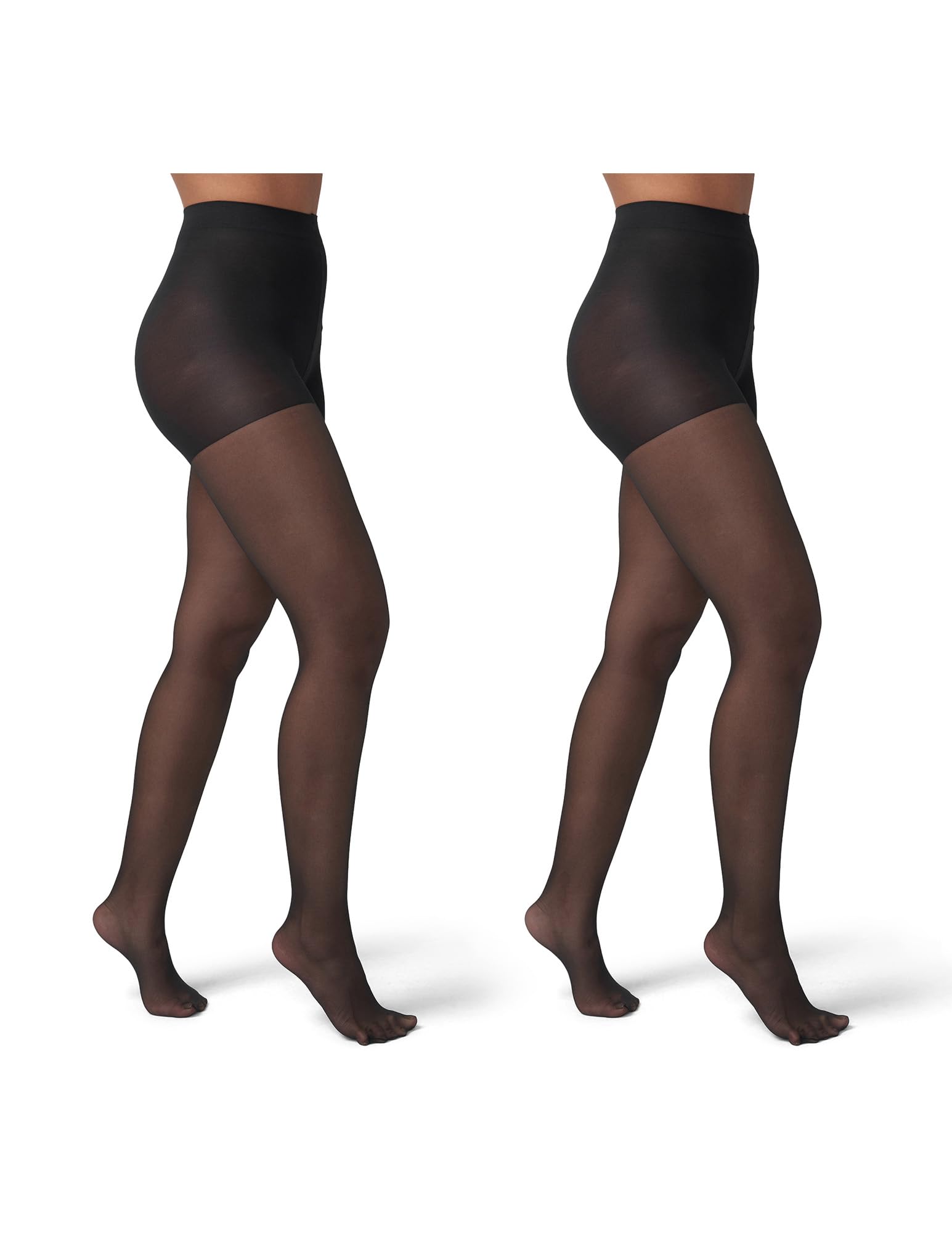 Women's 2 Pack Sheer Tights Assorted Womens Tights Including Control Top, Fishnet, Lace, Toeless Pantyhose