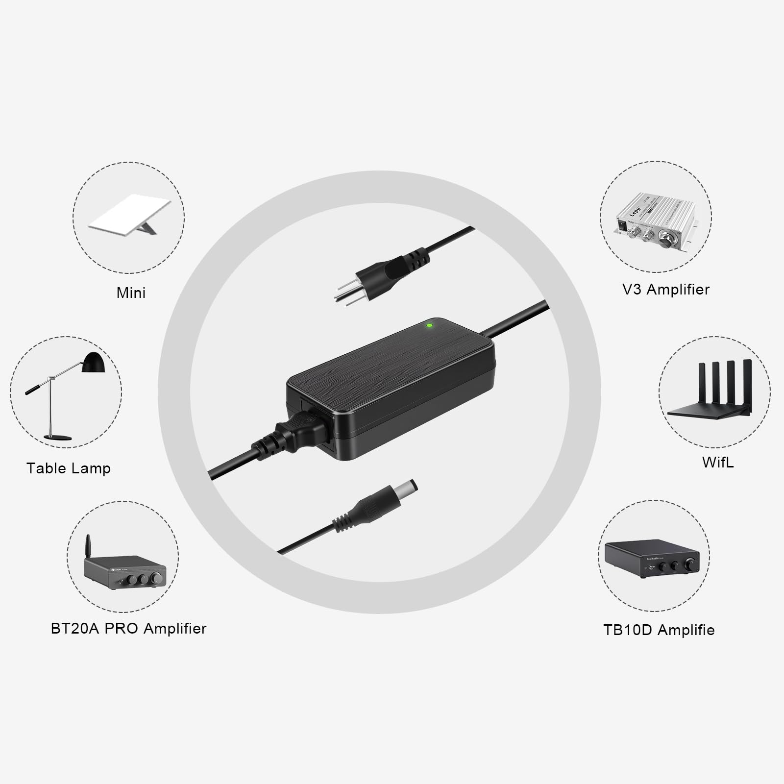 Fosi Audio ZA3 (48V/5A電源) Fosi Audio 48V GaN Power Supply Unit for TB10D, BT20A PRO,V3