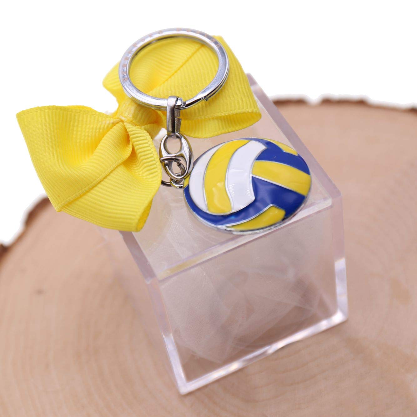 VialeMagico Bomboniere Compleanno Confezionate su Plexiglass Portachiave Pallone Palla a Volo Kit 10 Pezzi (PG303P)