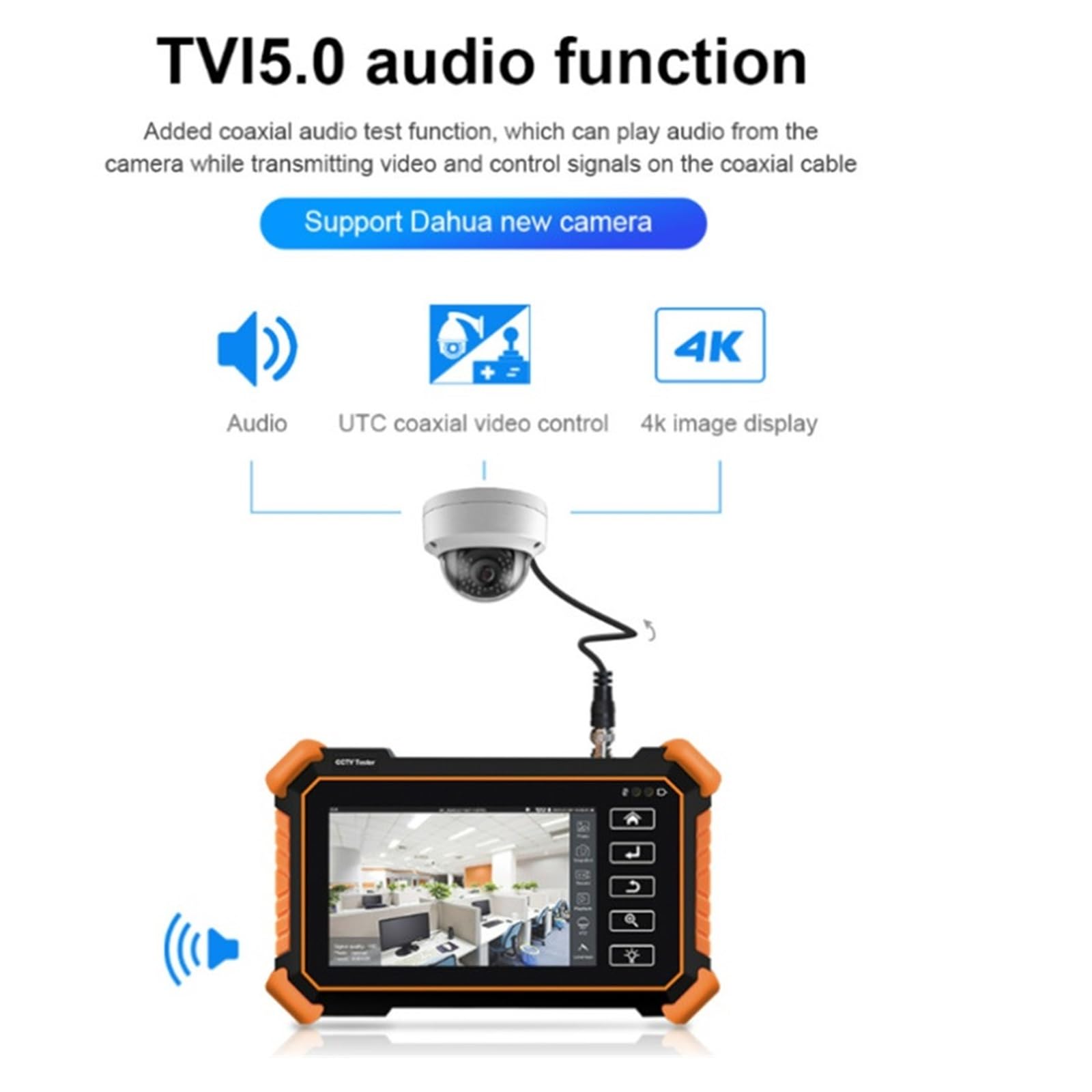 Tester per telecamere IP IPC1910C CCTV Tester Monitor 8MP AHD CVI TV SDI IPC Tester For Telecamere Ingresso VGA PTZ PoE Tester For Telecamere IP CFTV Tester Cavo Tes Monitor per tester TVCC di sicurez