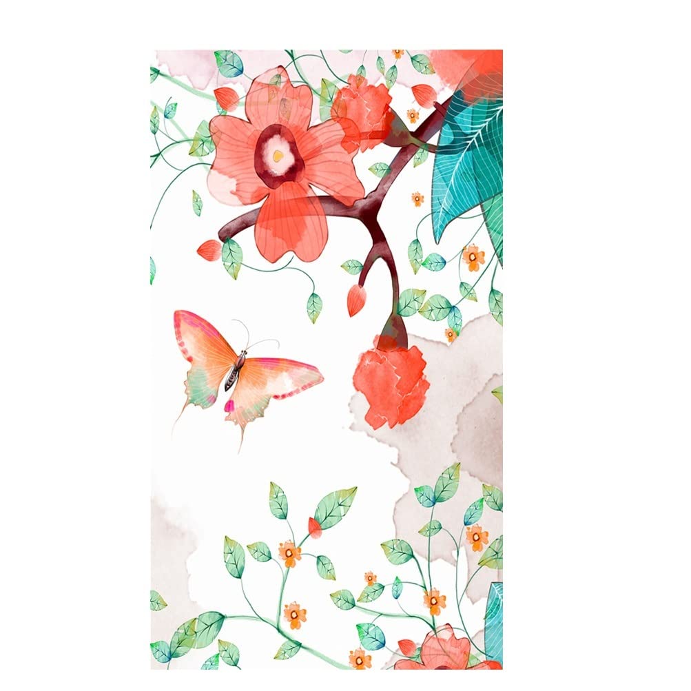 Película de Ventana Película de privacidad for Ventana, sin Pegamento, Revestimiento de Vidrio Decorativo, Adhesivo estático, Flor esmerilada, Mariposa, Pegatinas for Ventana for decoración del hogar