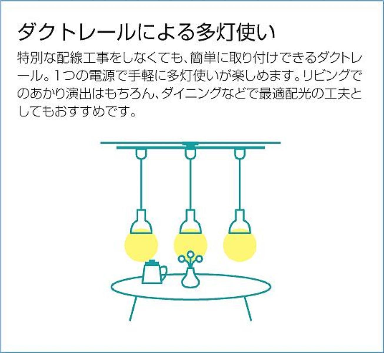 Amazon | 大光電機 DAIKO 配線ダクトレール クイック取付式 1m