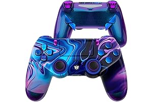 HEXGAMING® NEW EDGE Wireless PS4 Controller with Six Back Buttons, Adjustable Hair...