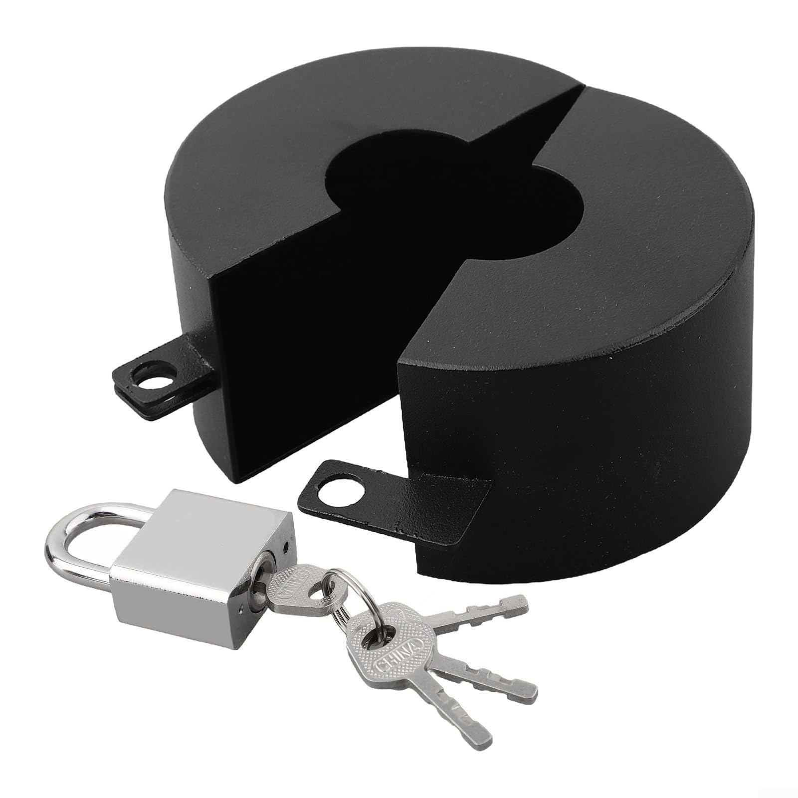 RUCUDIM Verrou De Robinet Extérieur - Cadenas Robinet De Sécurité Argent Avec Clés