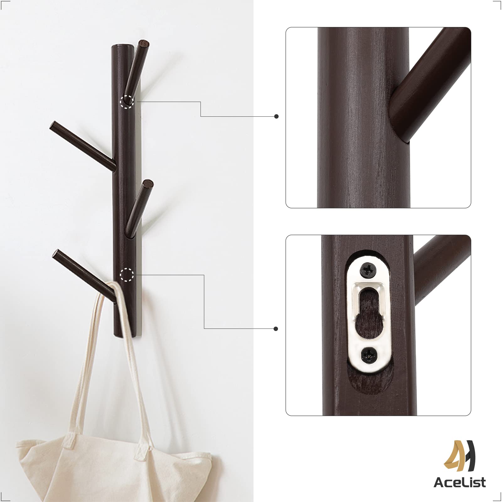 Garderobenbaum Wandmontage - Styler Holz-Garderobenständer Für Flur & Eingang