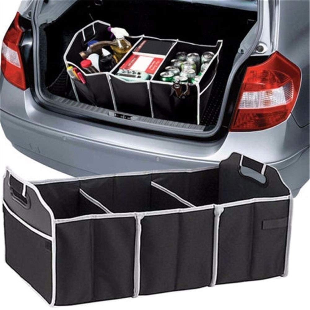NO-LOGO Wj-Accessories Portable Folding Car Storage Box Trunk Bag Vehicle Toolbox Multi-use Tool Organizer Car Styling Collapsible Cargo Container Seat