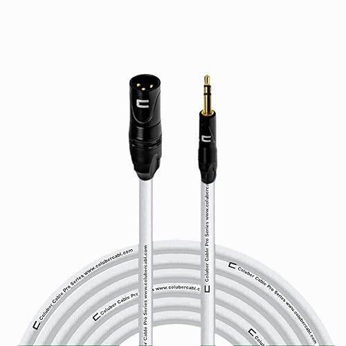 Miniatura 11 de Cable XLR equilibrado macho a TRS de 0.138 in - 75 pies negro - conector de micrófono profesional de 3 pines para altavoces alimentados, interfaz