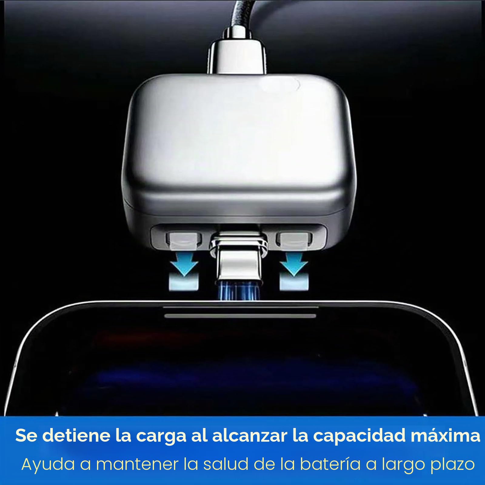 Cargador Inteligente Stop Charge, Protector de Cable de Carga con desconexión automática, Dispositivo de expulsión de Carga Completa, Adaptador de protección contra sobrecarga (2pcs)