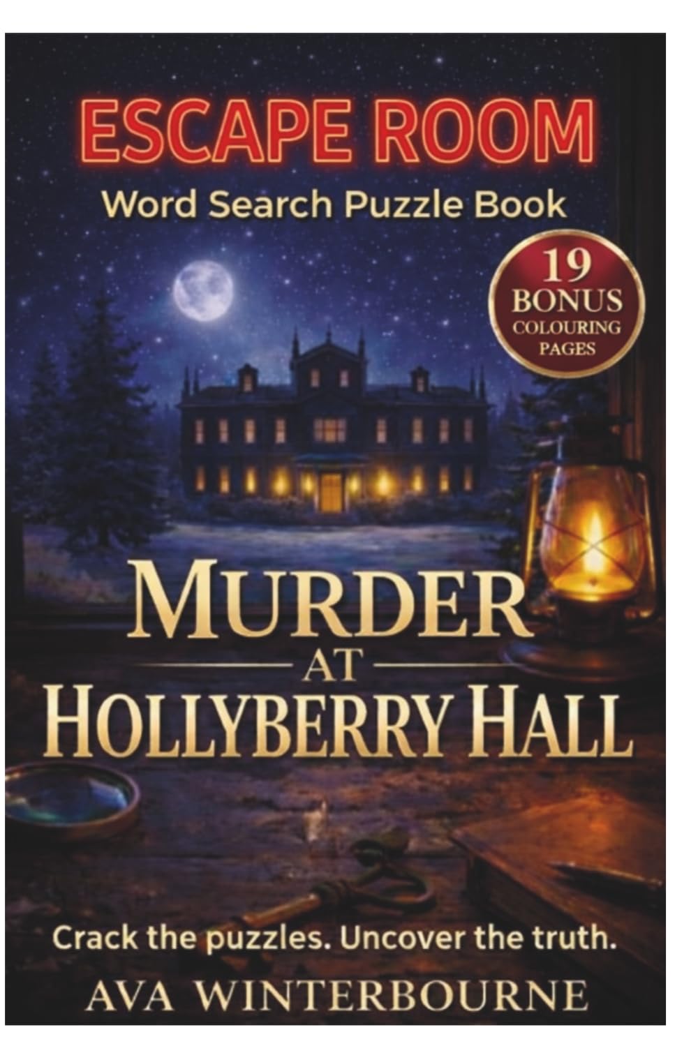 Murder at Hollyberry Hall Escape room book: An Interactive Escape Room Murder Mystery: Solve 19 Puzzles to Uncover the Killer