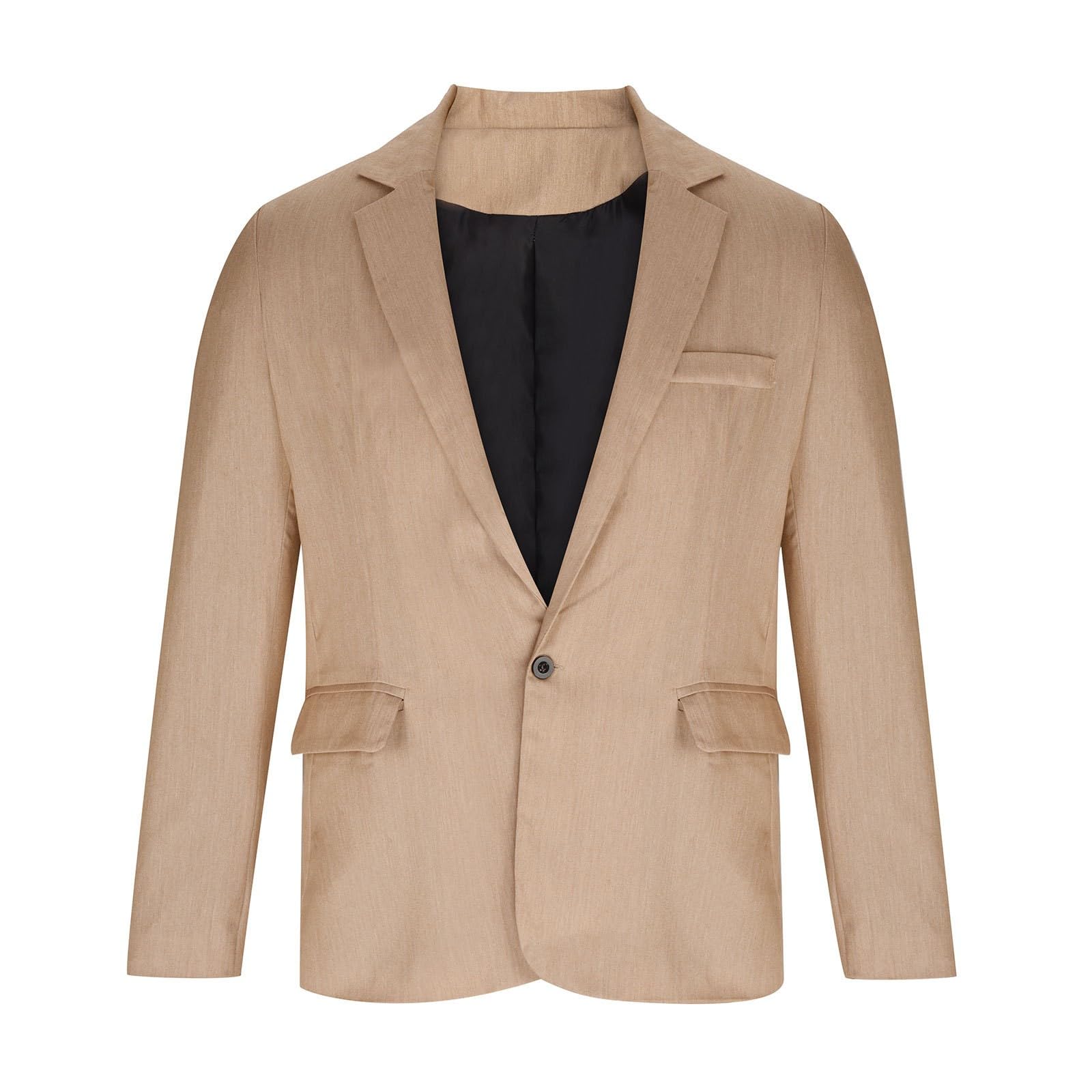 Mens Sport Coats And Blazers Slim Fit Linen Blazer Men Summer Casual Business Suit Jackets Lightweight Linen Suit