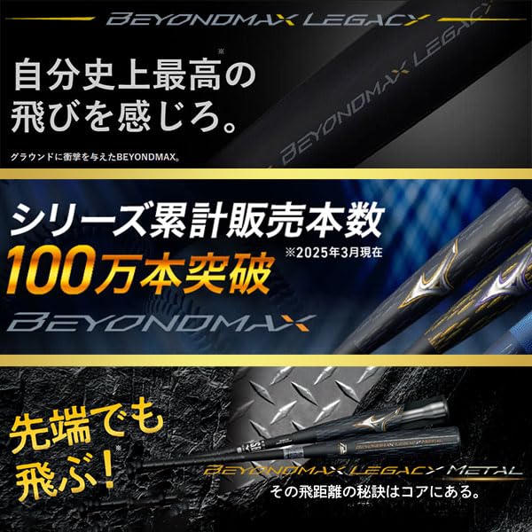 Amazon | 野球 ミズノ 限定 軟式用 大人 一般 軟式バット FRP製 金属芯