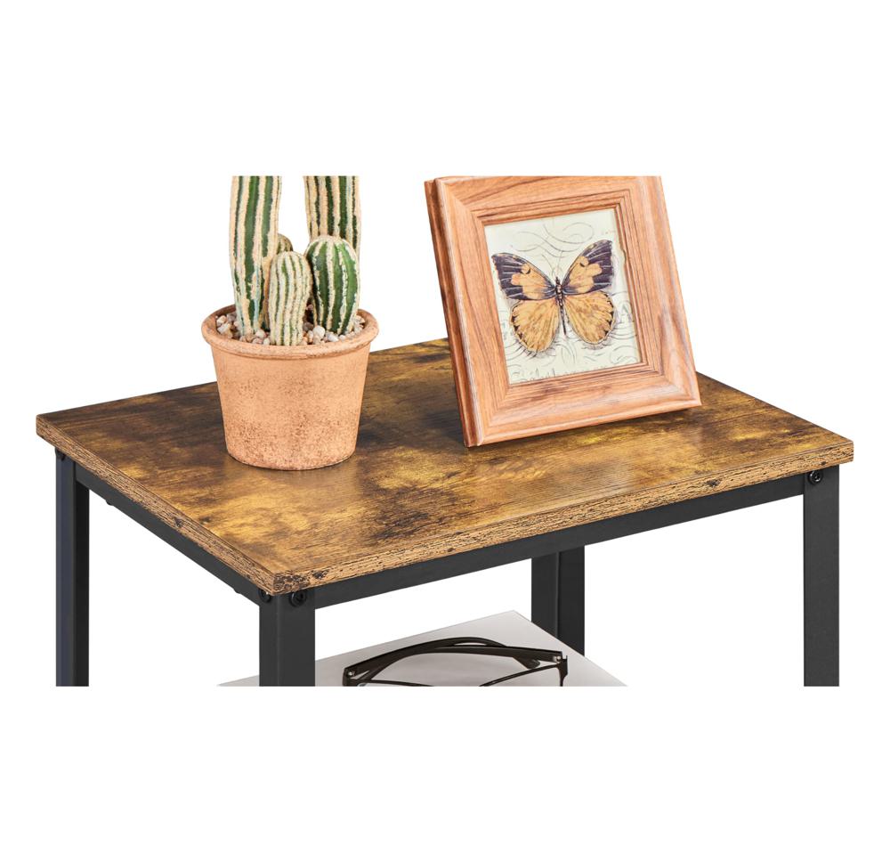 OOACE Tall Side Table, 3-Tier End Table For Sall Spaces, Nightstand - View #9