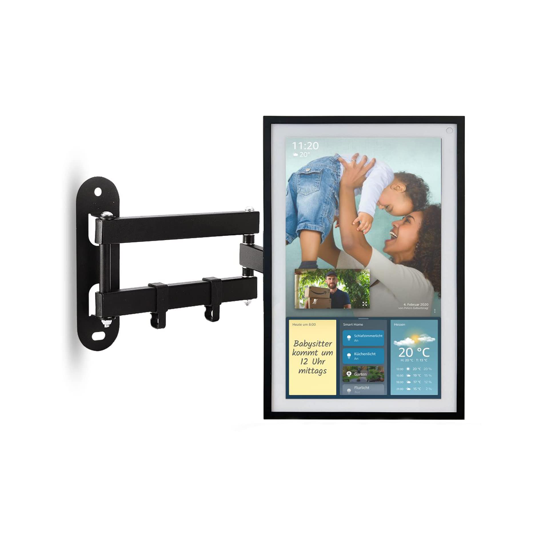 EWIGE Wall mount for Monitors & Show 15, adjustable bracket, swivel and tilt accessories