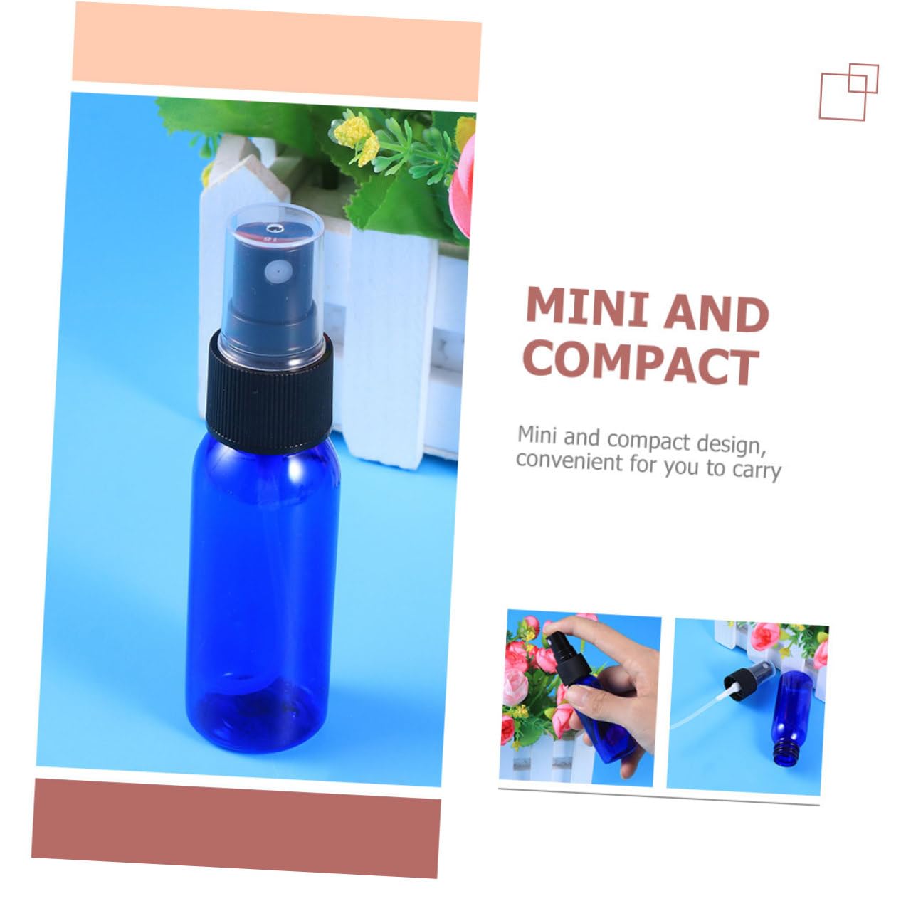 Sprüh Subflasche 30ml Pet, Blau, Rund, Tragbar