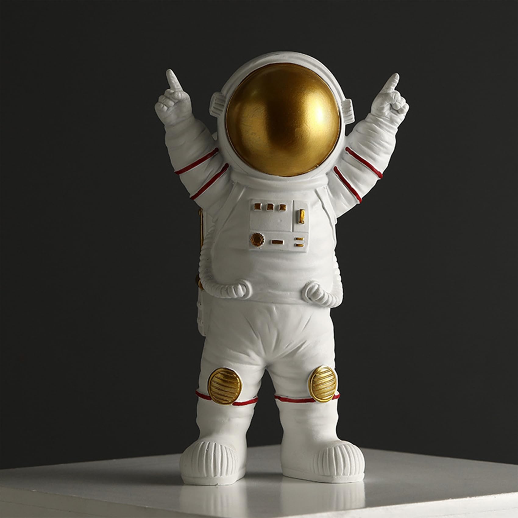 Estatuas Astronauta Arte Escultura Moderna Decoración Figura Astronauta Estatua Sala Estar Arte Artes Regalo poliresina, Dormitorio, Decoración temática Astronauta, Adorno (Gold,A)