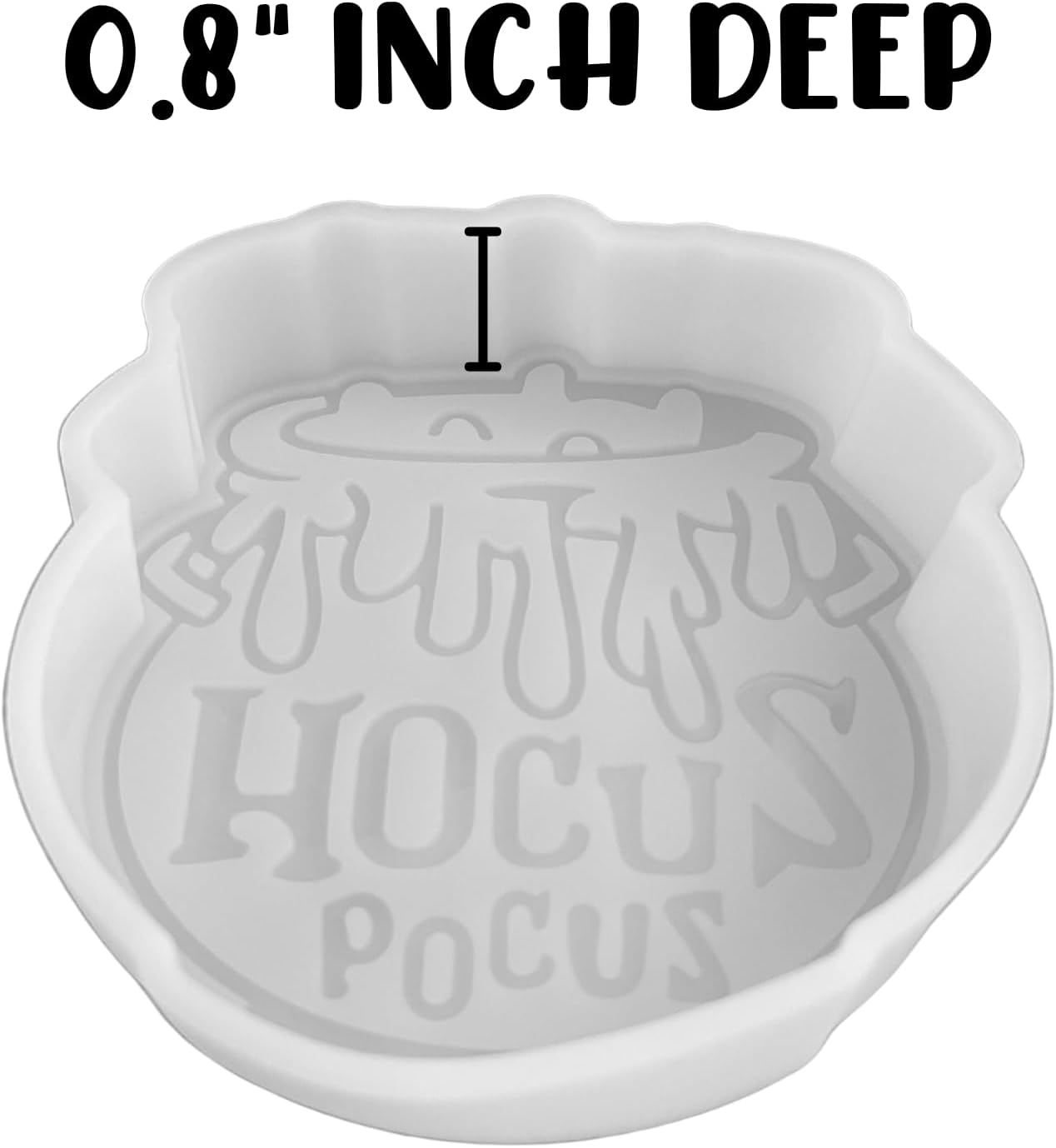 Hocus Three Witch Sisters Cauldron Pocus Silicone Car Freshie Mold Halloween Smell Children Fall 3.9x4.1x0.8” Aroma Beads Oven Safe DIY