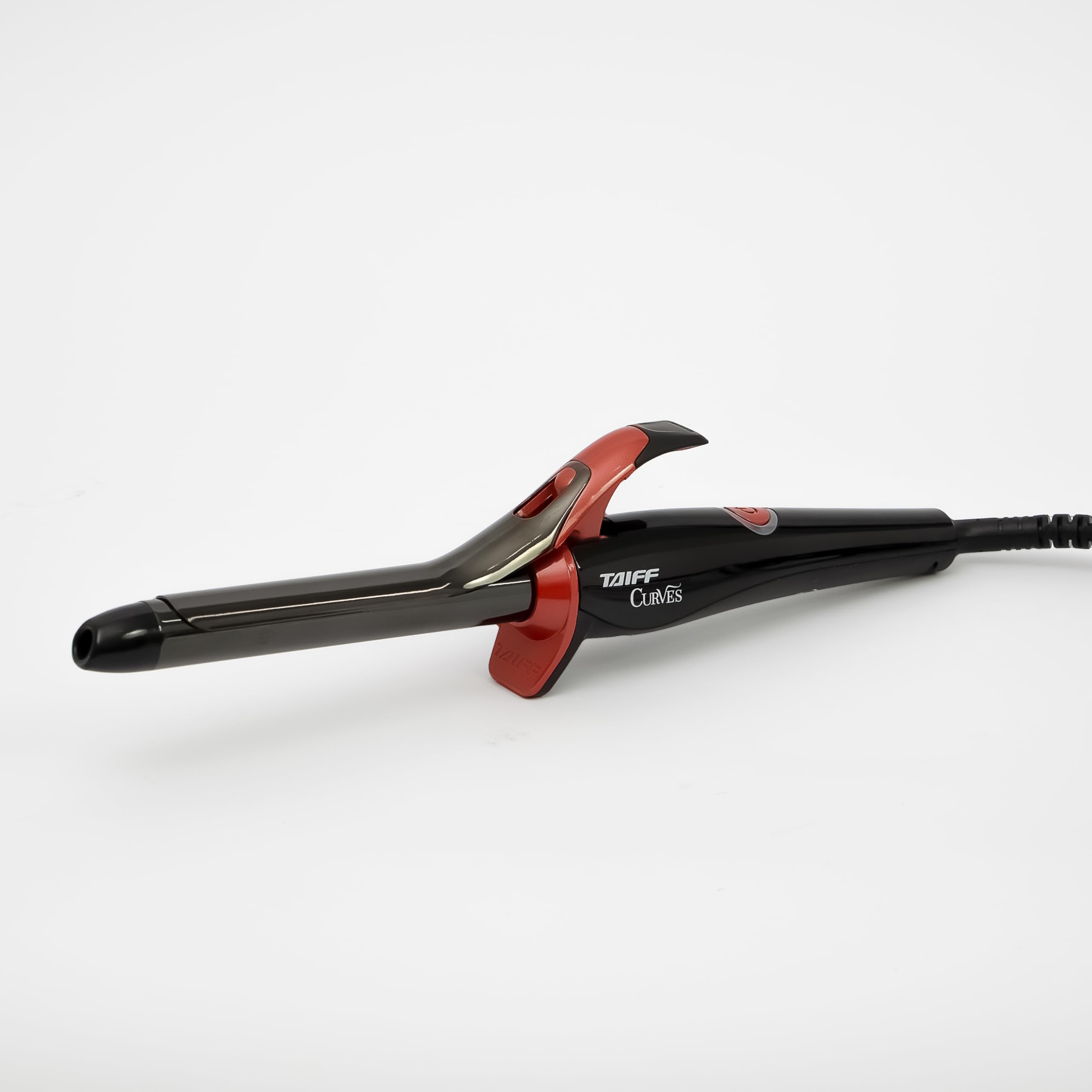 TAIFF Curves Professional Black Titanium Curling Iron High-Performance Hair Curler Rizadora para Cabello with Dual Voltage Fixed Temperature