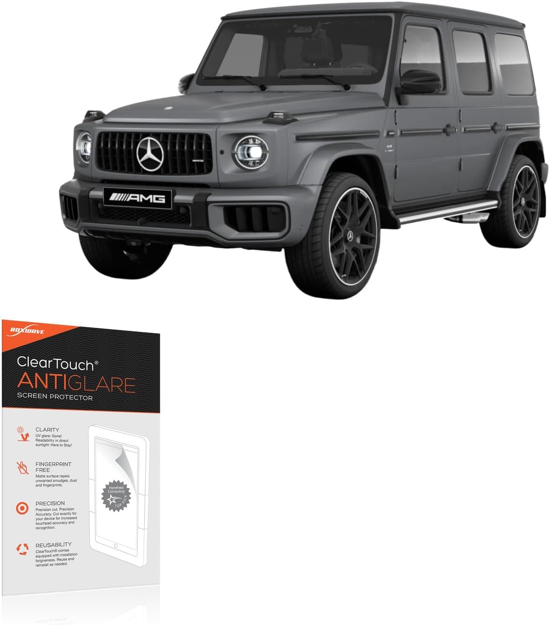 BoxWave Screen Protector Compatible with Mercedes-Benz 2026 AMG G63 Instrument Display (12.3 in) - ClearTouch Anti-Glare (2-Pack), Anti-Fingerprint Matte Film Skin
