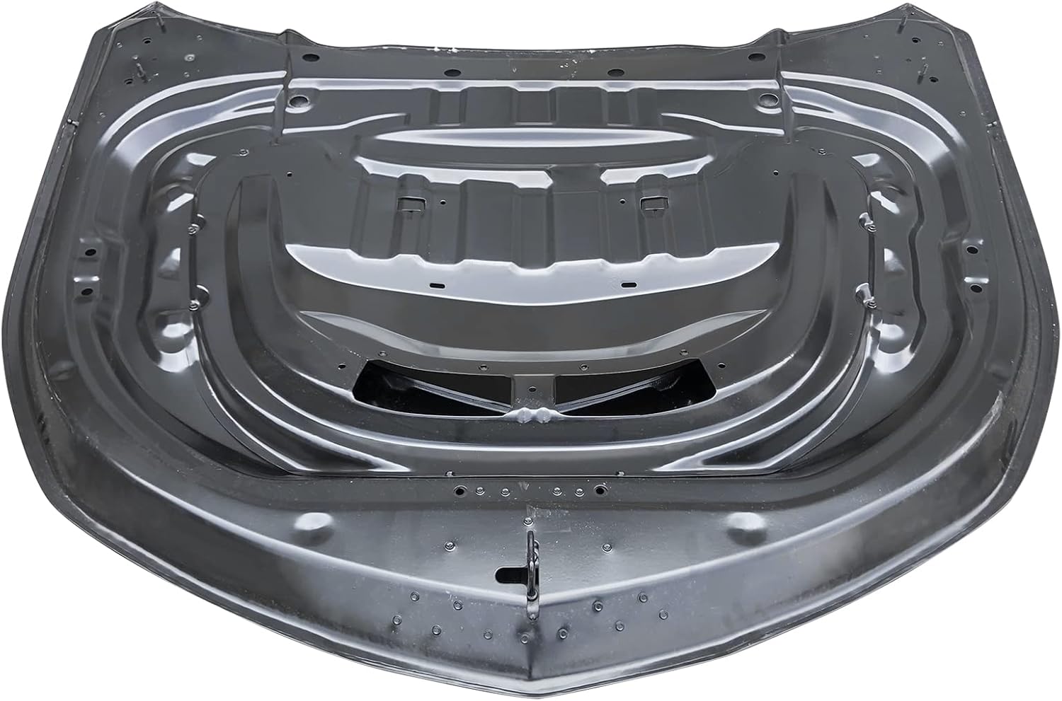 IKON MOTORSPORTS, Automotive Hood Panel Compatible with 2016-2024 Chevy Camaro, ZL1 Style Vehicle Body Panel Hood Engine Cover Scoop Air Vent Black Carbon Fiber with Heat Extractor Ram Air