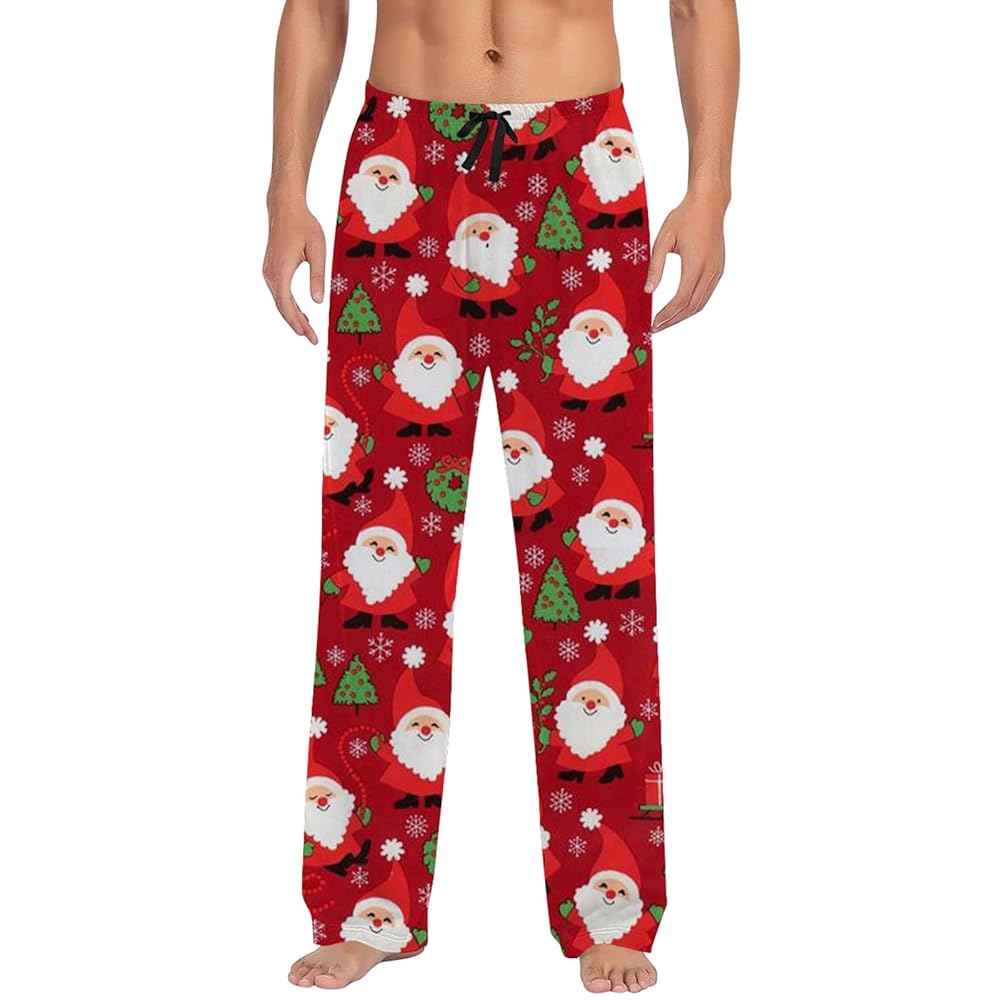 Herren Lounge Hose - Weiche Pyjamahose Lang