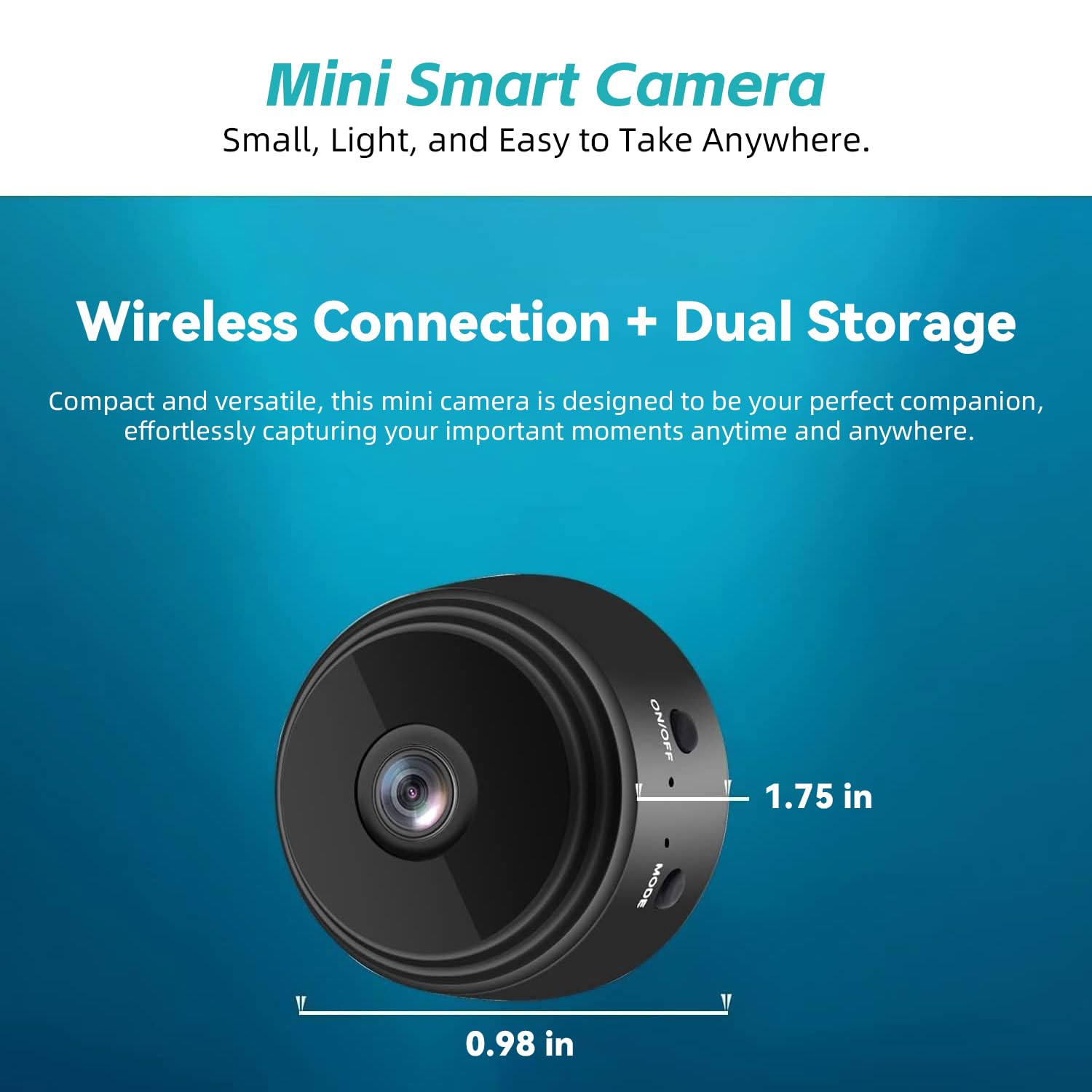 Condition photo showing New/Like New for hidden camera mini spy camera 1080p wifi, wireless pet camera indoor security cam with night vision, motion detection, nanny cam for home baby monitor, tf card storage-black