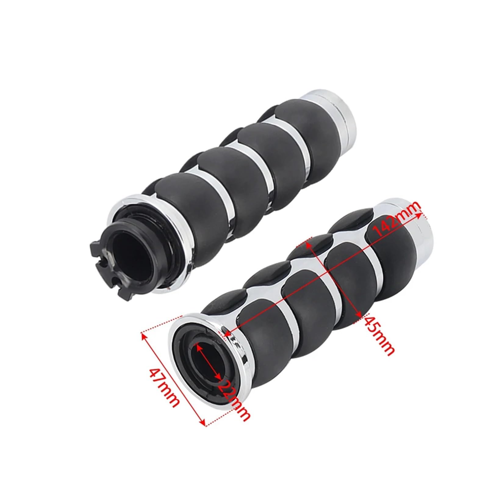 Manopole Manubrio Manubrio per moto da 22 mm e 25 mm, manopole adatte per Harley e Suzuki Boulevard M109R Road Glide
