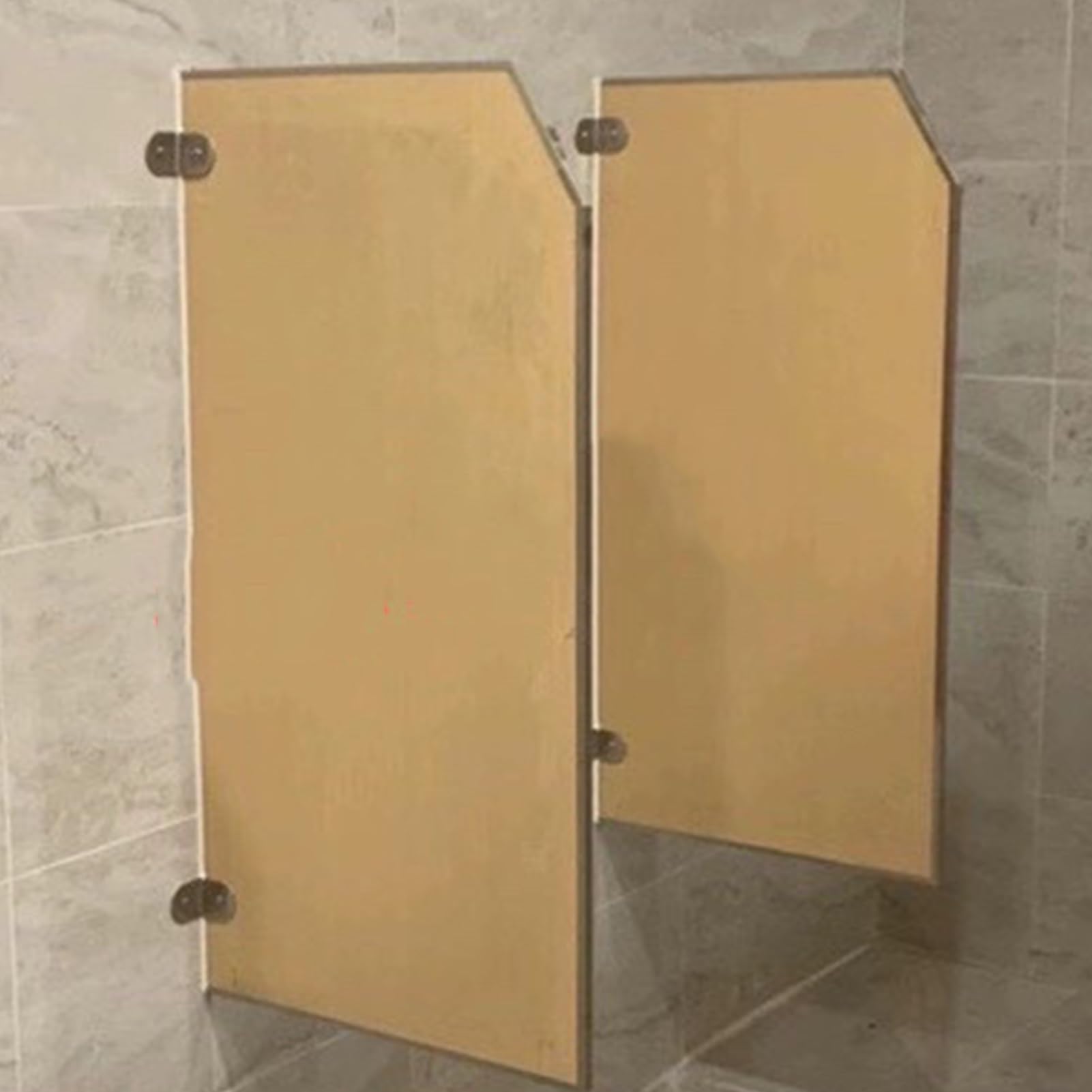 Cloison murale pour urinoir en bois 90x40cm lot de 2