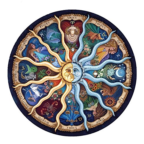 kit mosaico mandala horoscopo piedras cuentas de cristal puzzle cristales multicolor para manualidades, regalos tardes invierno relax, terapias relajantes. antistress regalo de 50 x 50 cm. de OPEN BUY