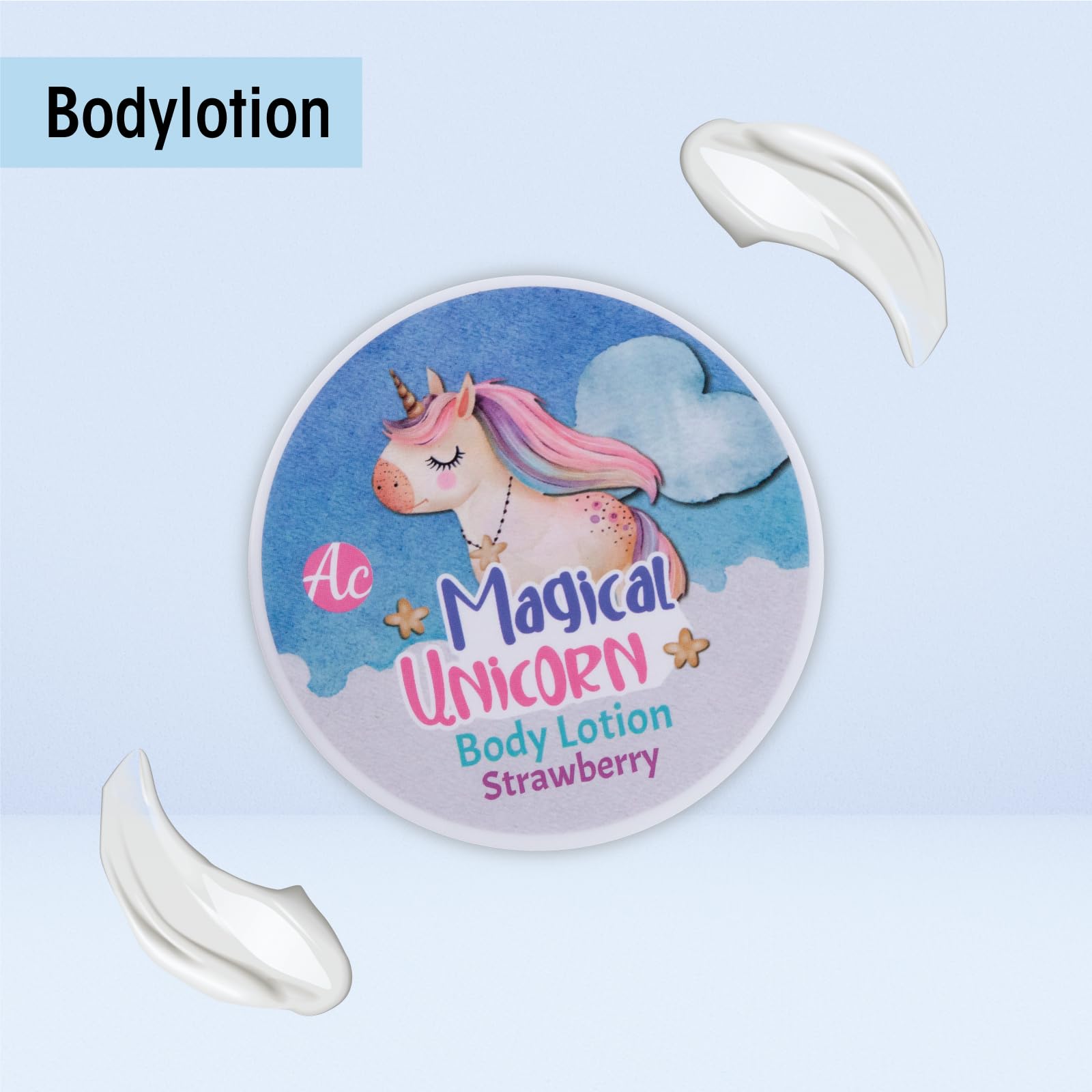 Accentra – Set regalo Magic Unicor per ragazze e donne – Set doccia 6 pezzi con bagno di schiuma, bomba da bagno, gel doccia, lozione per il corpo e altro ancora – Set per la cura con fragola e