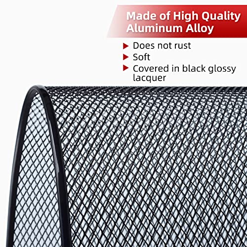 Image of AggAuto Grille Mesh for Jeep Wrangler JK JKU 2007-2018, 6x12mm Rhombic Hole | Aluminum Metal Front Grille Insert Grid Fit for Wrangler Accessories, 86% Open Area Black