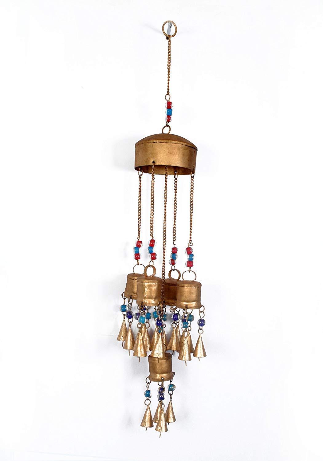 Exotic Art Handmade Decorative Chatri Wall Hanging Bell Antique Decorative Item 25 INCH Golden