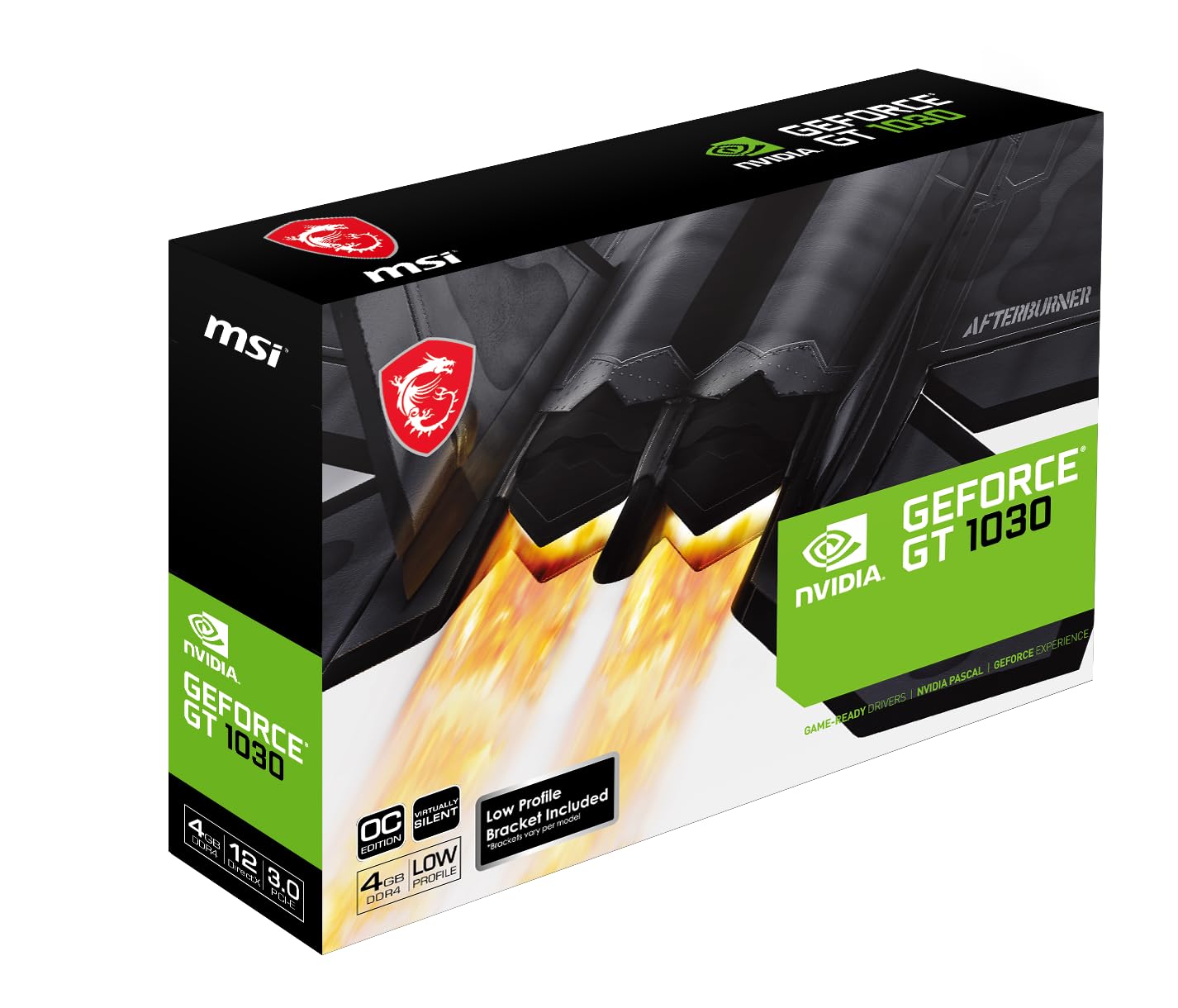 Amazon.com: MSI GeForce GT 1030 4GHD4 LP OC Gaming Graphics Card