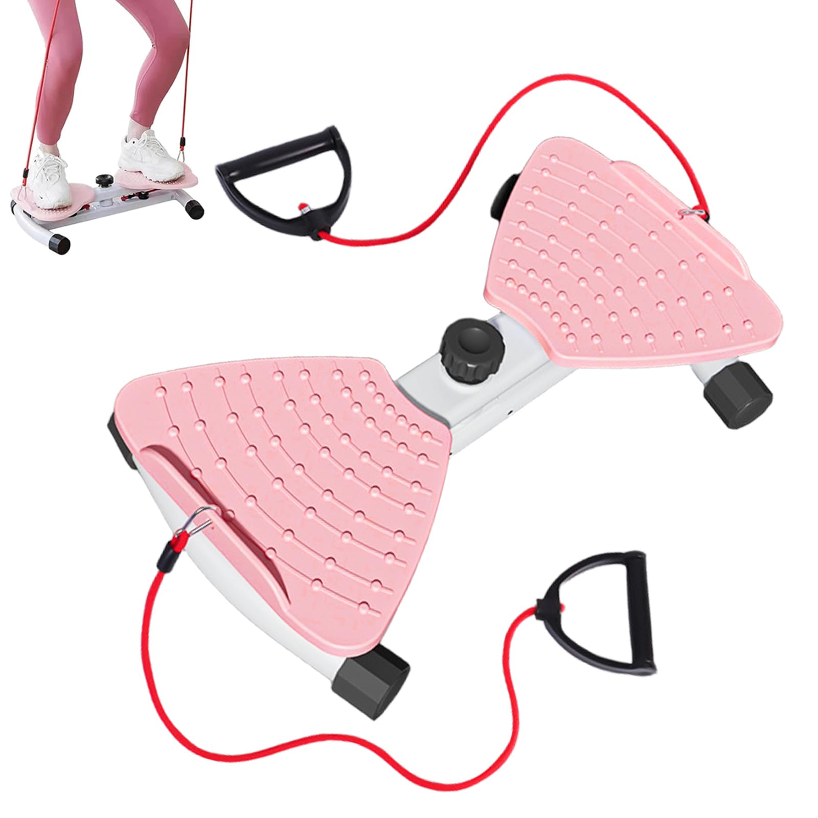 Waist Trainer, Waist Twisting Disc Board Bauchmuskeltraining Multifunction Bauchtrainer Fitness Pilates Board Twist Waist Disc mit Kordelzug für Frauen mit Widerstandsbänder Massage Fußsohle