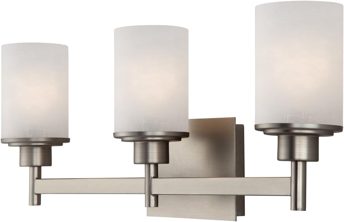 Free Shipping Over $50 Canarm IVL408A03BN Lyndi 3-Light Bath Vanity, Brushed Nickle Free Shipping Over $50 Canarm IVL408A03BN Lyndi 3-Light Bath Vanity, Brushed Nickle