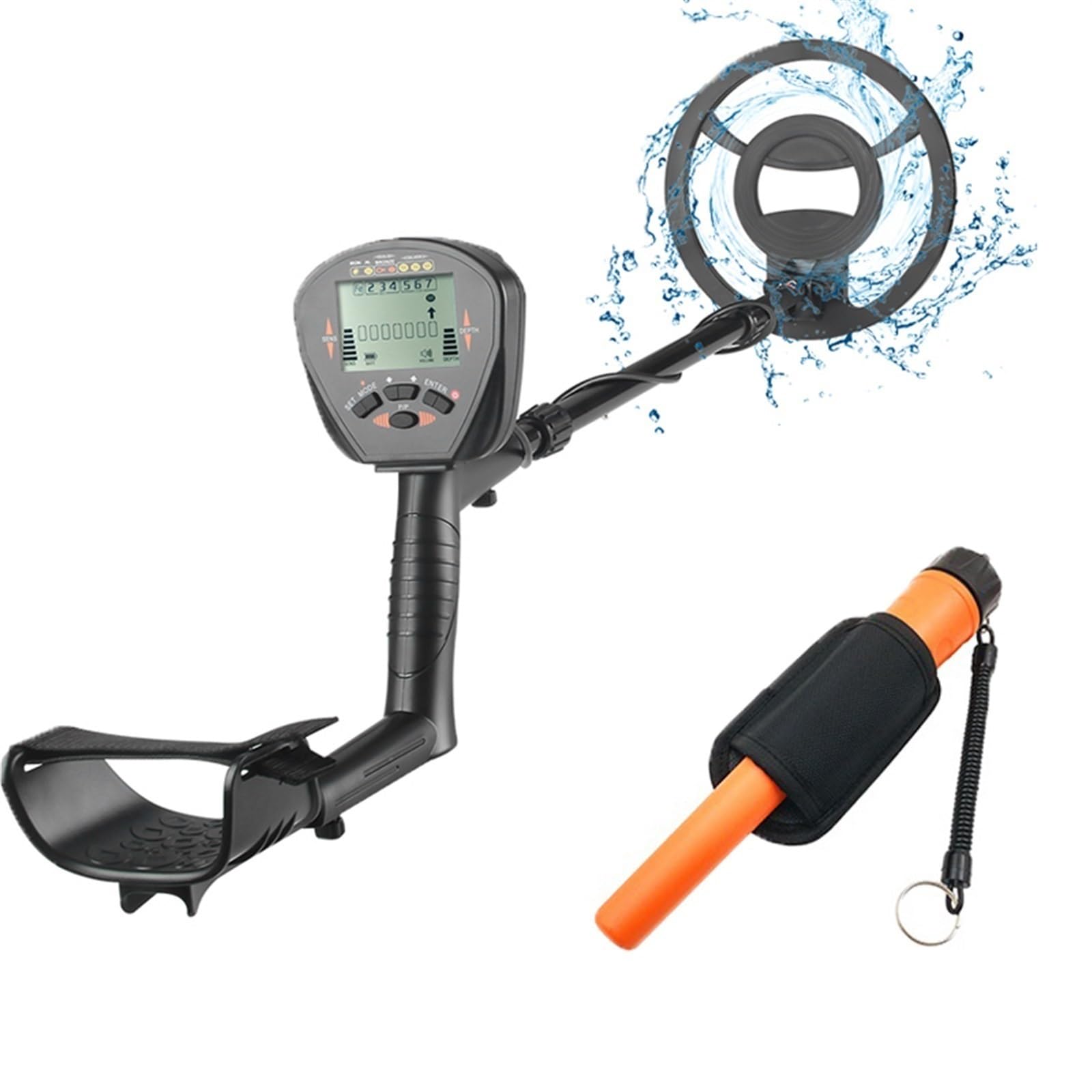 Ricerca Scanner Sotterraneo For Metal Detector Rilevatore Di Oro Ad Alta Precisione Cacciatore Tesori Rilevamento Pinpointer Rilevamento Sensibile Precisione(830 With small detector)