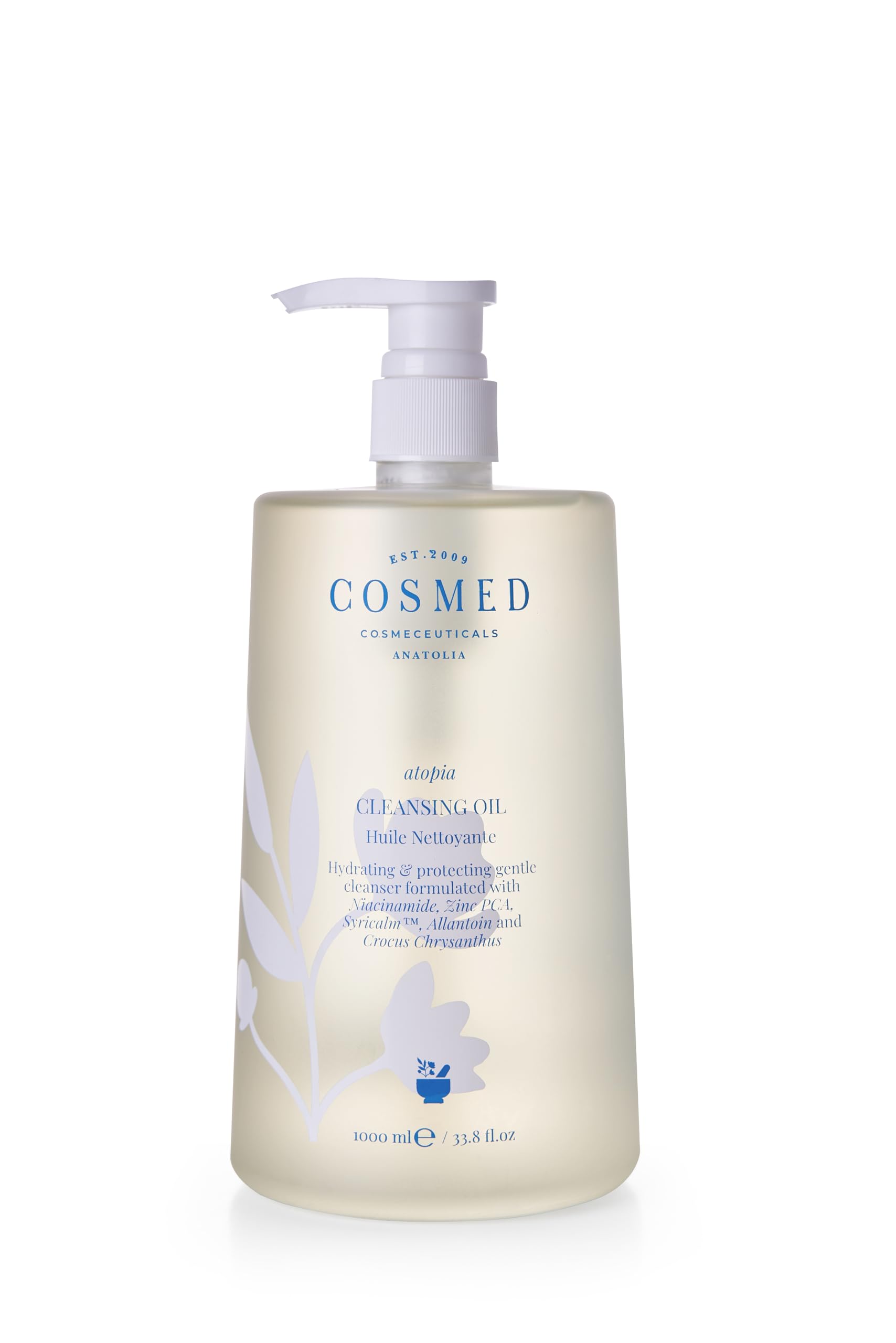 COSMED Cleansing Oil, Yüz ve Vücut için Yağ Bazlı Temizleyici, 1000 ml