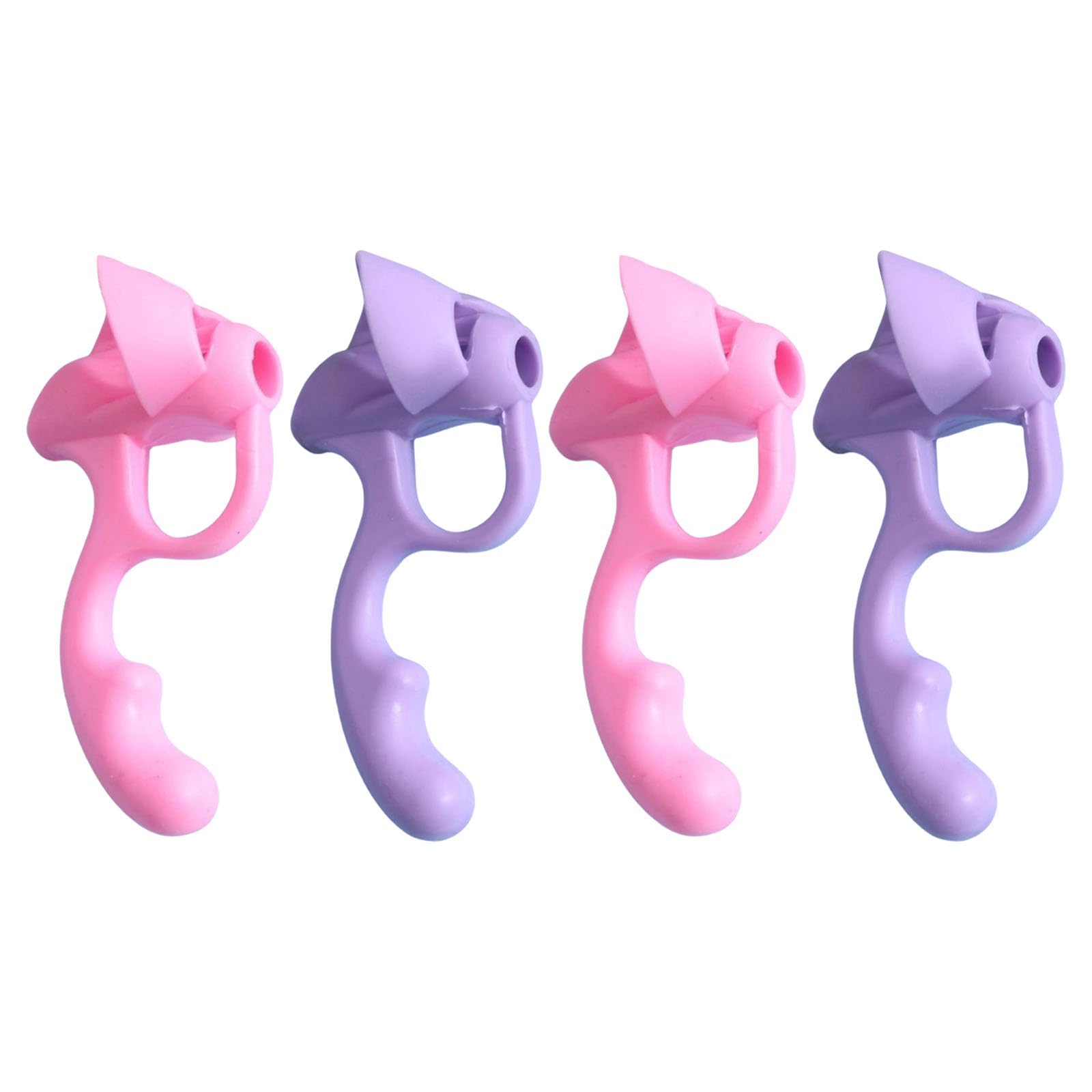 Xinsheinelry Five Finger Silicone Pen Grip Ergonomic Pens Holder Grippers Writing Aid for Toddler Student Silicone Five Finger Pencil