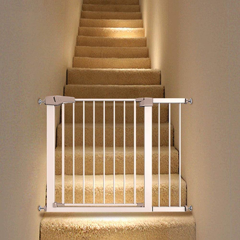 Barrière de sécurité escalier 89-96cm à fermeture automatique pour bébé et animaux