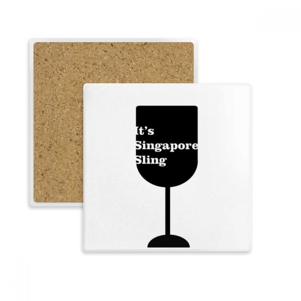 Sous-verre absorbant Singapore Sling anti-condensation pour tasse