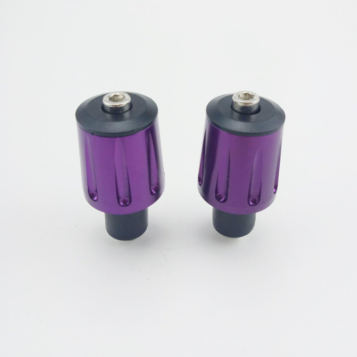 Bar End Caps Plug - Newset Style Heavy Duty 7/8 inch Bar Ends Universal Fits for Suzuki Yamaha Kawasaki (Purple)