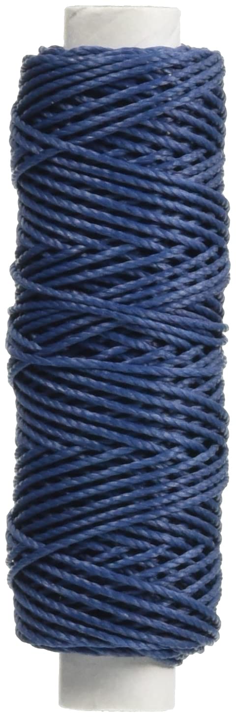 Micro macramé 1448 bleu création fait main style bohème chic