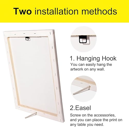 Miniatura 5 de GTGIC Lienzo impreso con definición de viaje, arte de pared, decoración de oficina en casa, pintura moderna con cita de 12 x 15 pulgadas, póster